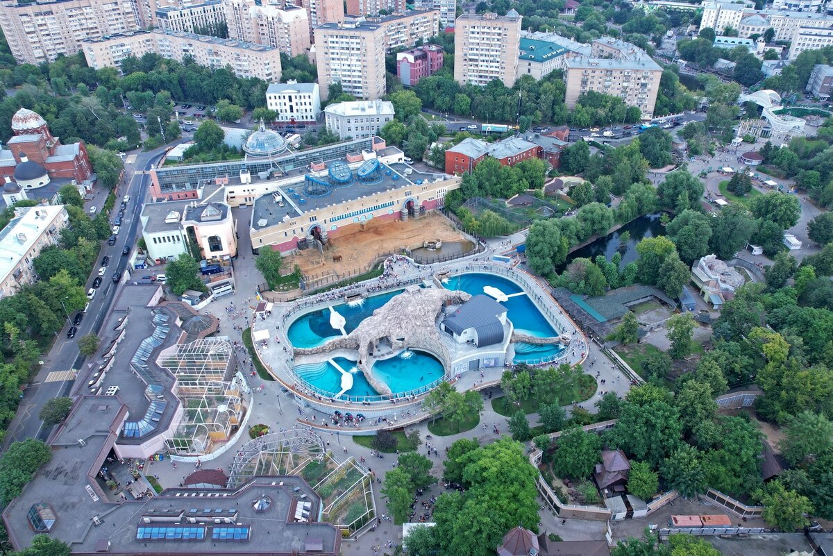 московский зоопарк вид сверху