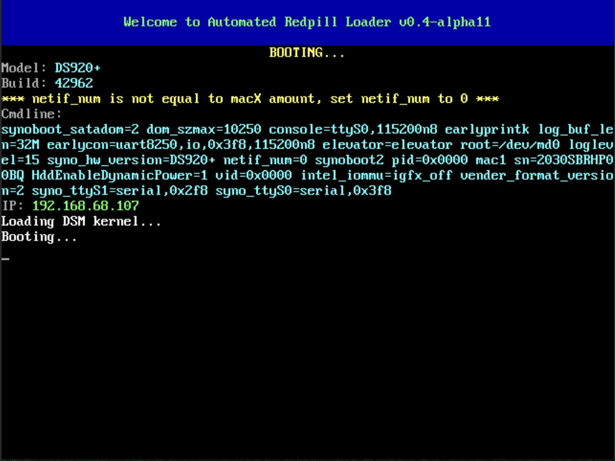 Загрузчик loader. XPENOLOGY загрузка с SSD. Linux