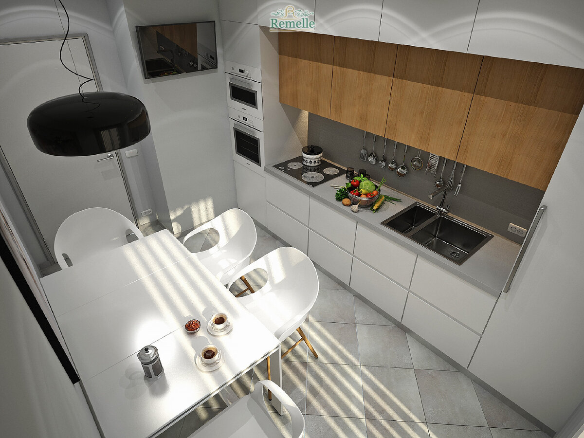 Наиболее простой вариант кухни. 