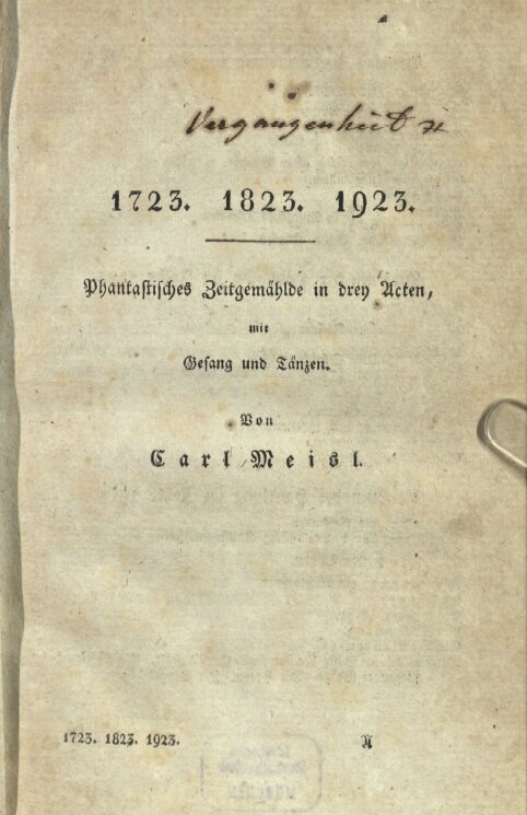 Титульный лист пьесы в первом издании (Вена, 1824). Оцифровка с сайта Баварской библиотеки в Мюнхене, свободный доступ. 