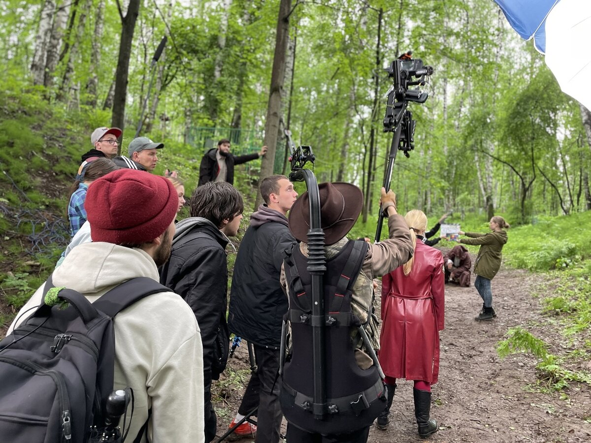 Кадр со съемок сериала "Стражи Перми"