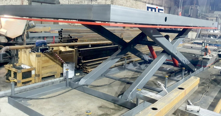 Автомобильный подъемный стол МЛС