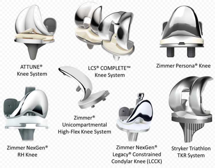 Zimmer эндопротезы коленного сустава