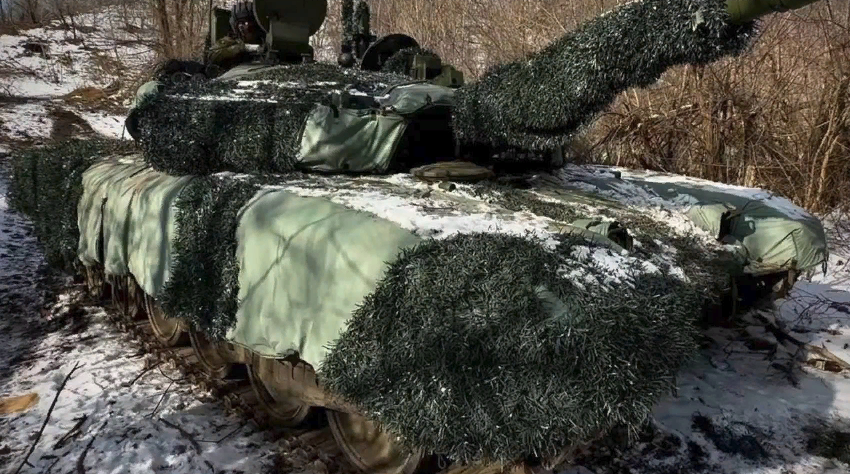 Т-90 в накидке