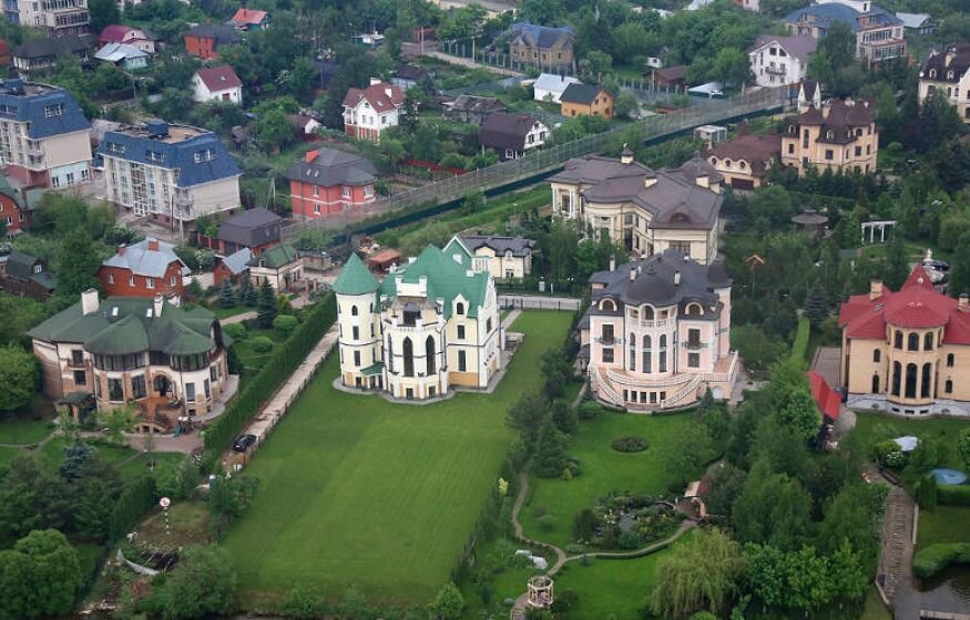 Рублевка в москве фото с высоты