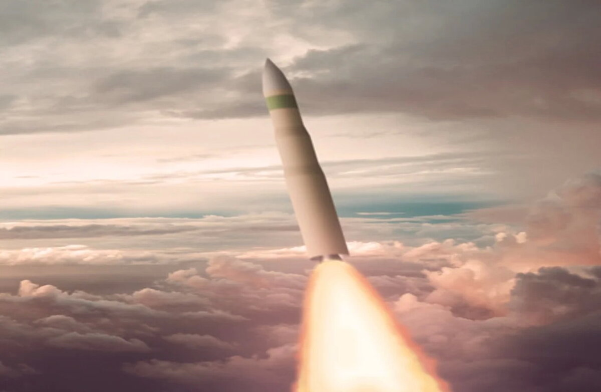 Иллюстрация ВВС США перспективной МБР LGM-35A Sentine