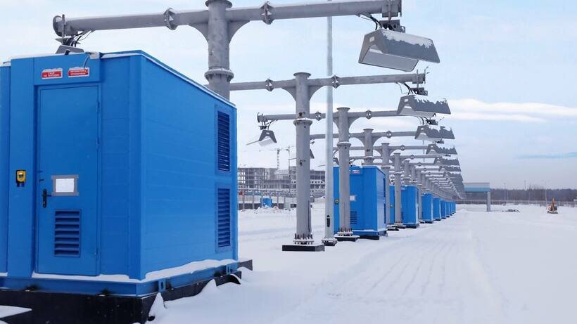    Высокотехнологичный электробусный парк — в районе Митино на северо-западе Москвы © Telegram-канал «Дептранс Москвы»