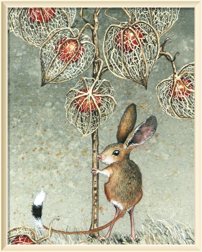 ©️ Мэгги Вандевалле / Maggie Vandewalle Маленький тушканчик теперь под деревом-фонарем