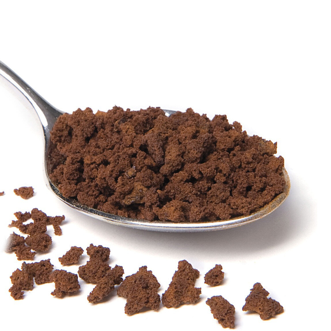 Так выглядит гранулированный кофе, не путать с сублимированным. Отличие в том, что этот выглядит как скомканый порошок.