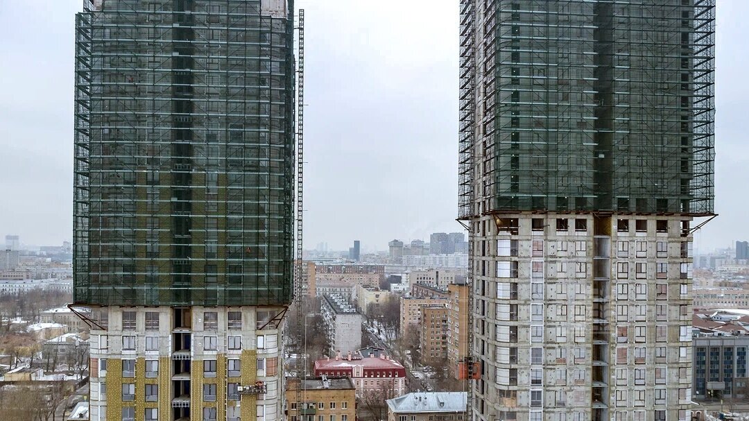 ЖК «Павелецкая Сити» – аэросъемка Новострой-М