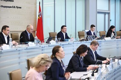    Совещание Губернатора Московской области Андрея Воробьева с руководящим составом правительства Московской области и главами городских округов © Антон Чернов, «Подмосковье Сегодня»