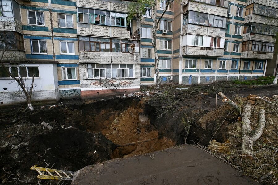    Место, где был найден взрывоопасный предмет. Белгород © Павел Колядин/ТАСС