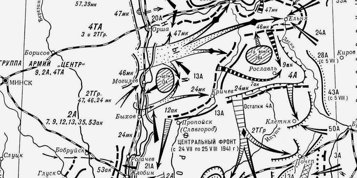 Октябрь 1941 года карта боевых действий