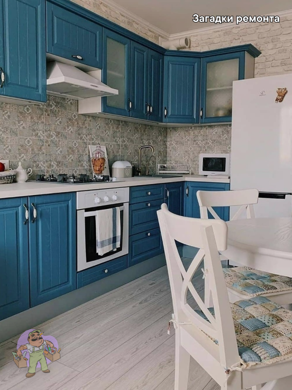 Классическая кухня после ремонта (фото vk.com)