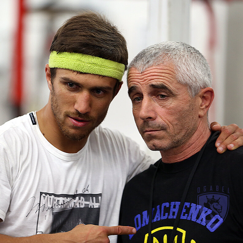 Василий Ломаченко с его отцом Анатолием Ломаченко