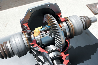 Общий план главной передачи и дифференциала