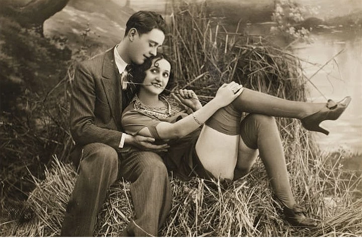 Последняя фотография возлюбленных после помолвки. 1925 г. 