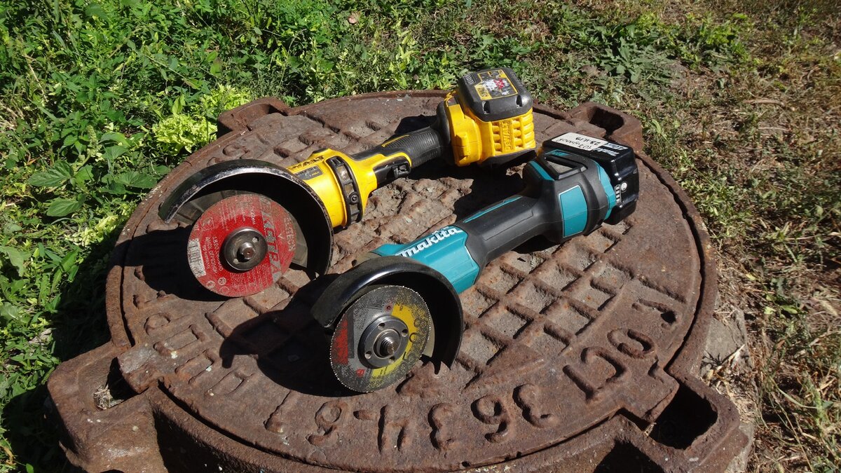 Makita DGA504 и Dewalt  DCG414