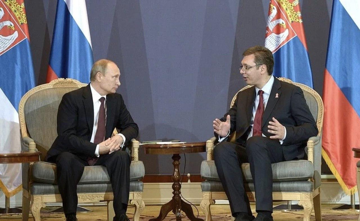 Фото открытых источников. Президент Вучич и Президент Путин