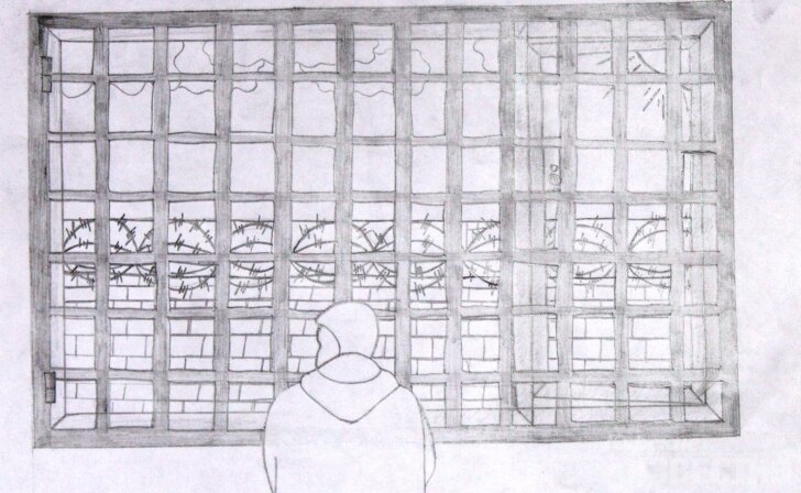 Тюрьма рисунки карандашом