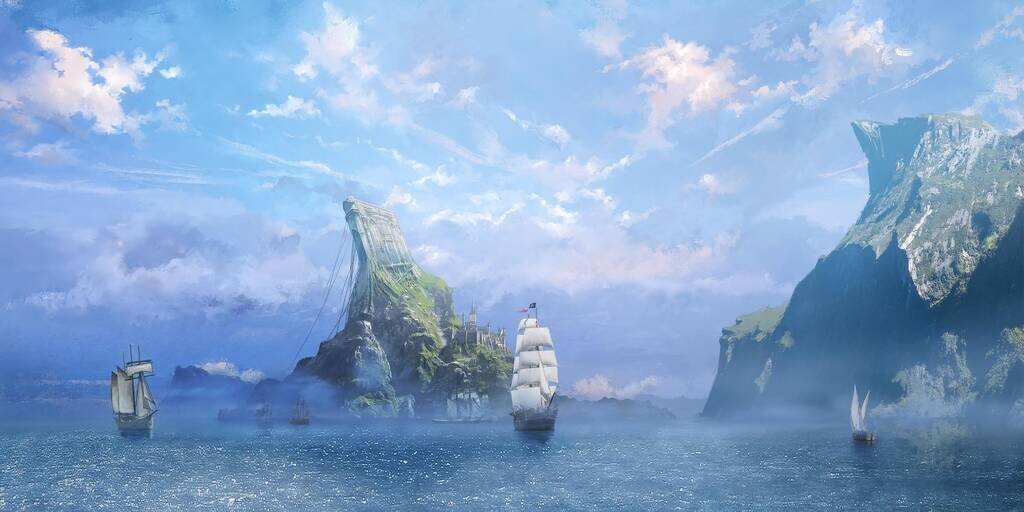 Единственный анонсированный арт, где, по-видимому, показано бывшее Сверкающее побережье