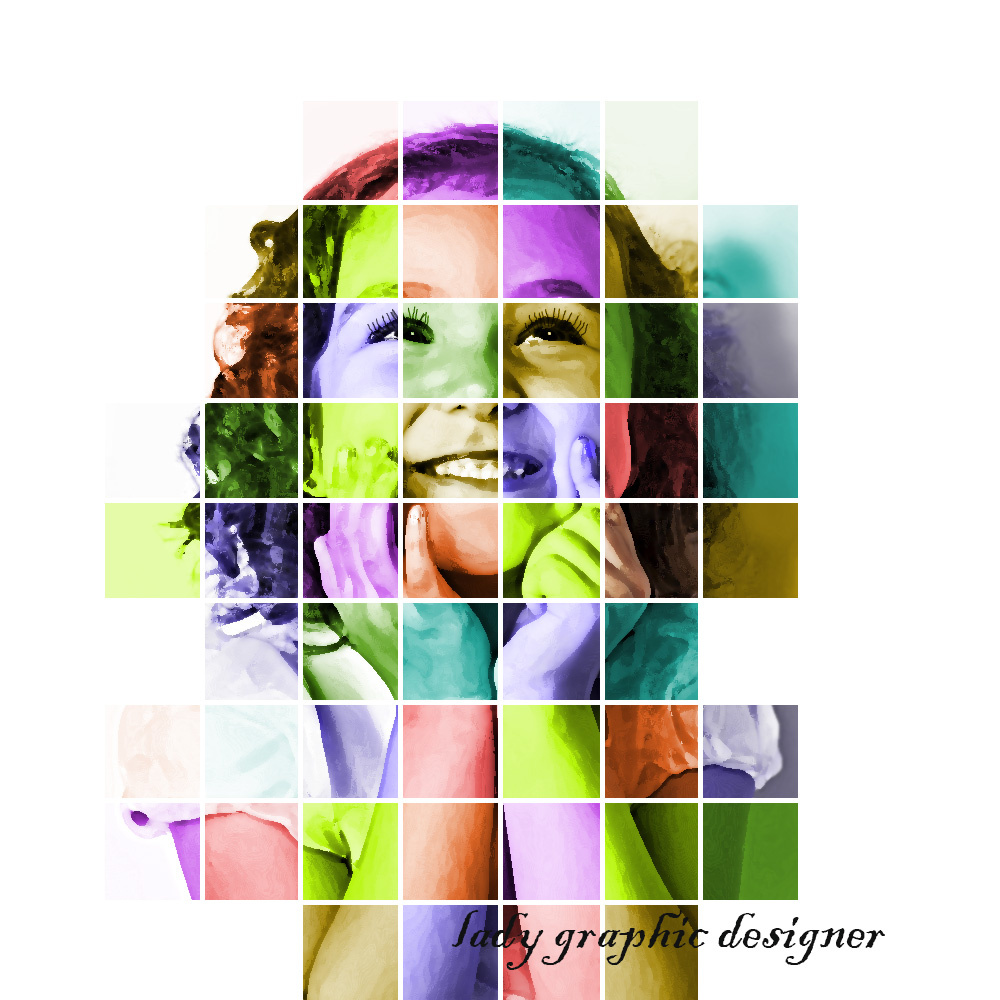 Фото с эффектом цветного витража