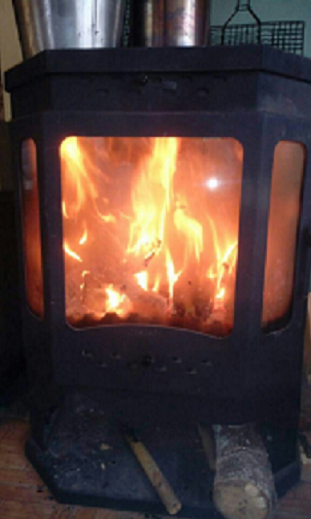 Печь-камин.