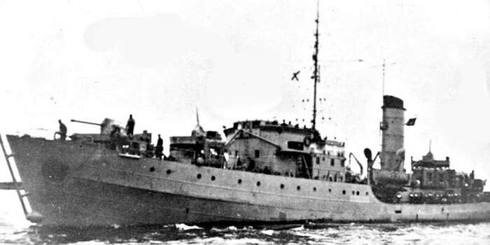 Ww2 фото рисунок немецкого сторожевика корабль kuj Северный фронт капитана Тураева WARHEAD.SU Дзен