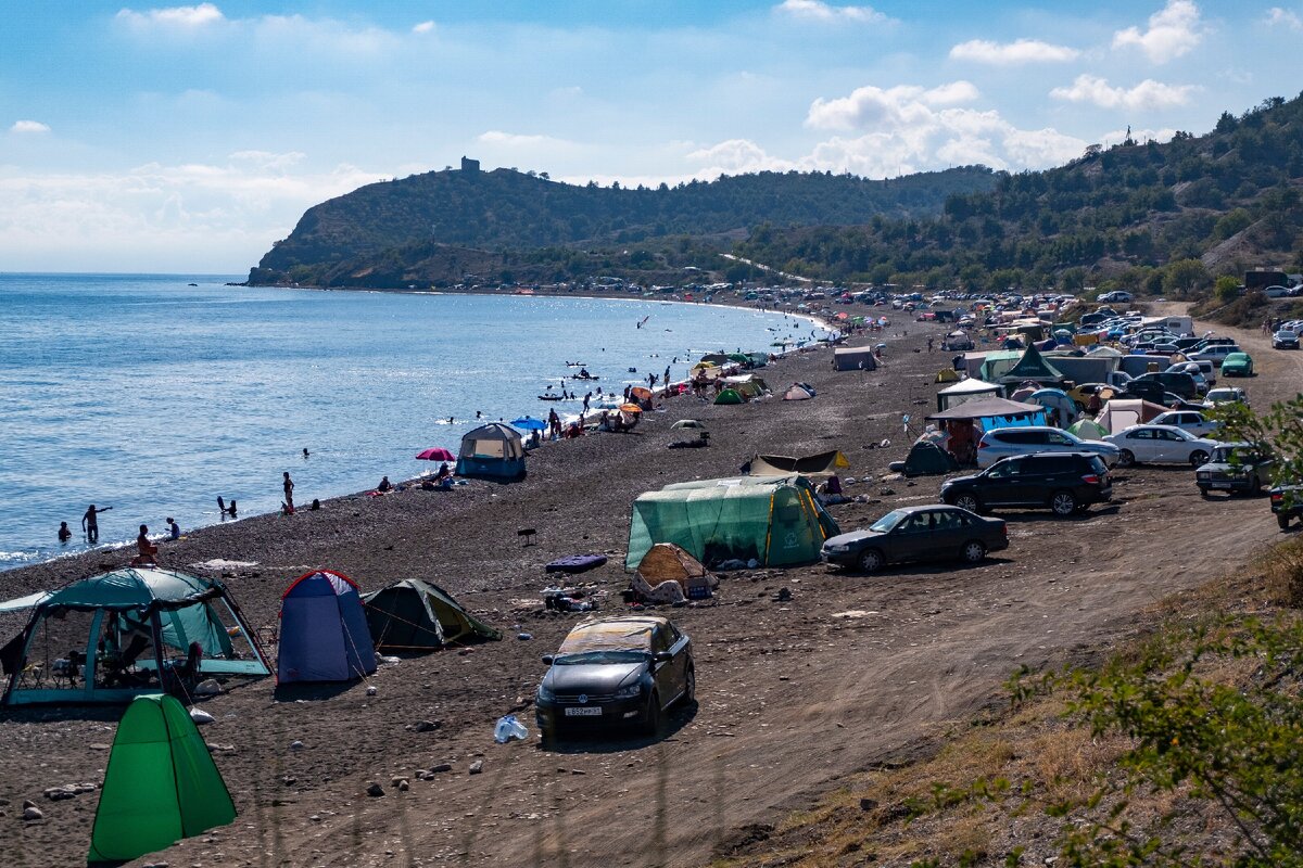 Морское Крым палаточный городок