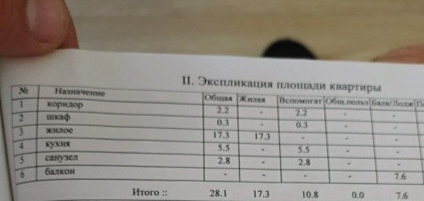 Сухие цифры вместо изображения самой квартиры. Фото: Мир Квартир