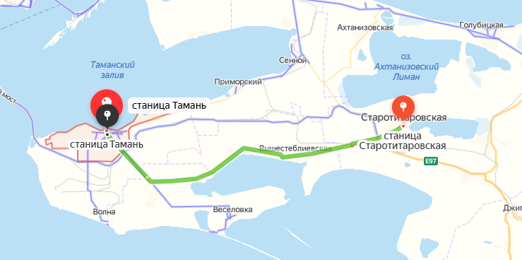 Станица тамань карта