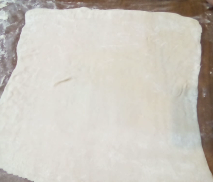 раскатала тесто