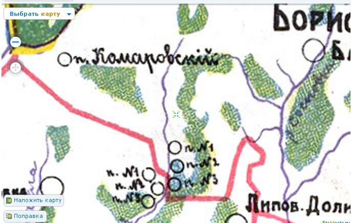 Дореволюционная карта.