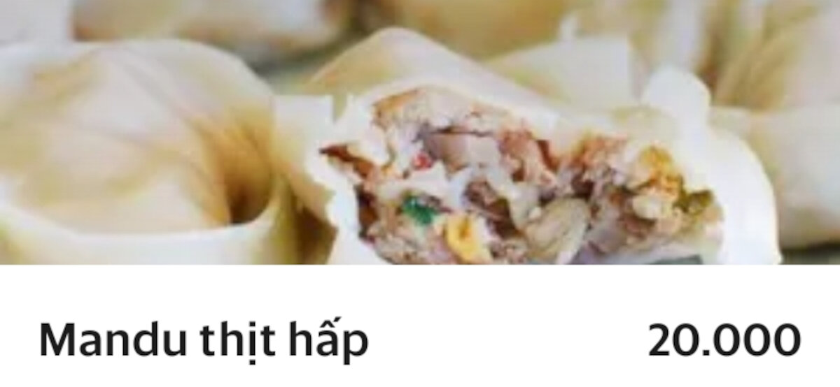 Манду тит хап - единственное блюдо, которое было с фотографией