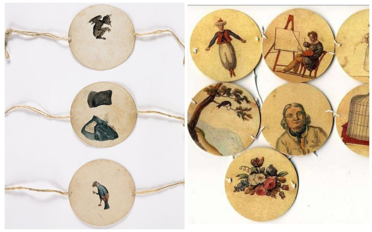 Антикварные тауматропы