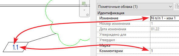 Марка пометочного облака из шаблона АДСК для Ревита 2021
