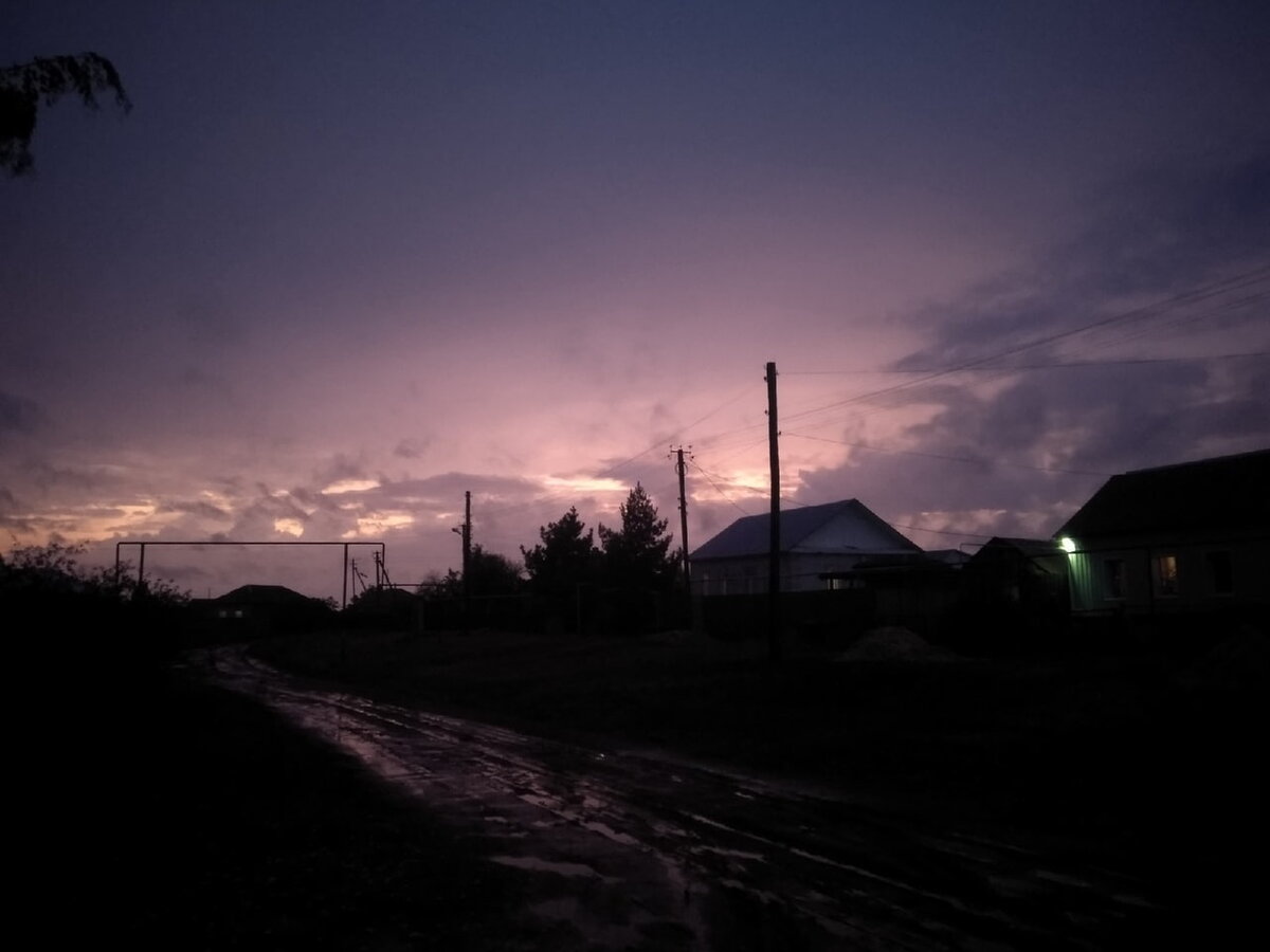 Закат после грозы.