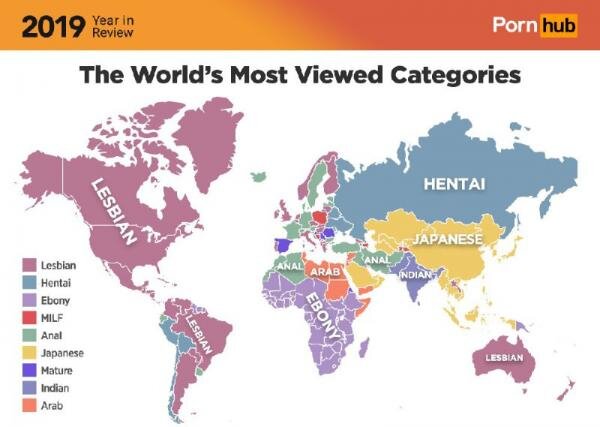 Самые популярные порноактрисы за 2019 год по версии Pornhub
