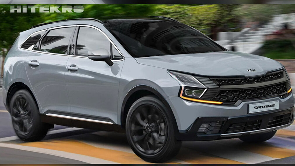 Рендер нового Kia Sportage, скриншот с ютуб-канала Hitekro