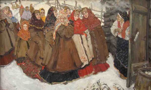 Голубечкова С.П. Старинная русская свадьба. Малая картина. 3 курс. 2004