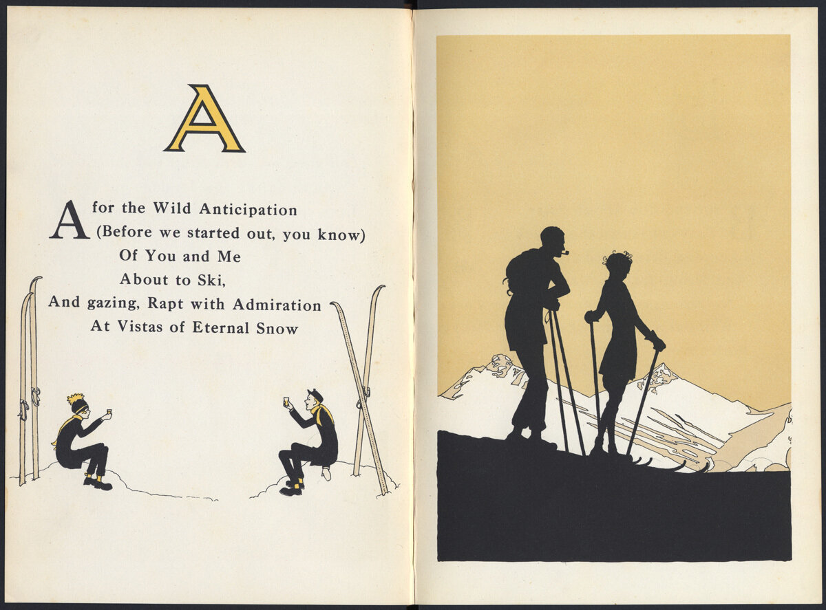  Joyce Dennys &Edmund George Valpy Knox "Winter Sports Alphabet",1926. Официальный источник  - www.openlibrary.org 