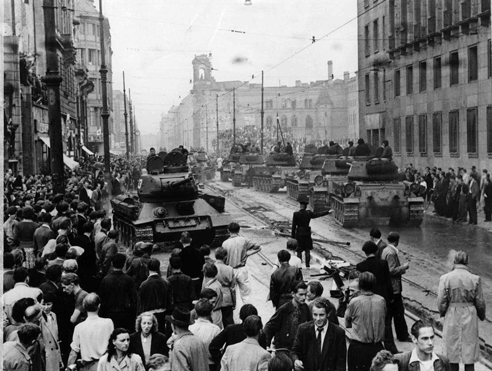 Протестные демонстрации в Берлине, 1953 год.