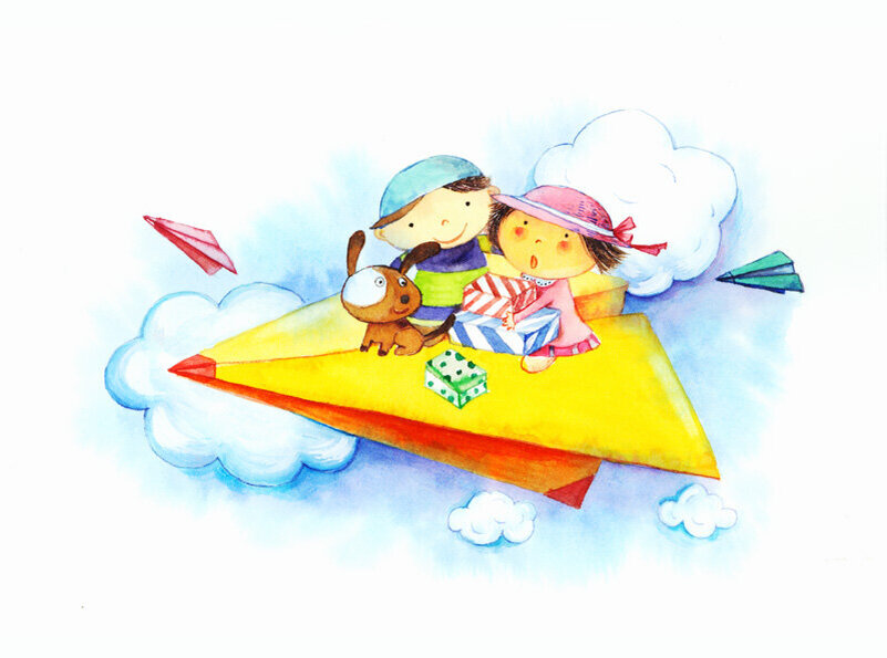Остров мечтателей. Иллюстрации ребенок на бумажном самолетике. День бумажных самолетиков 25 апреля. День бумажных самолетиков для детей в детском. Ребенок с самолетиком.