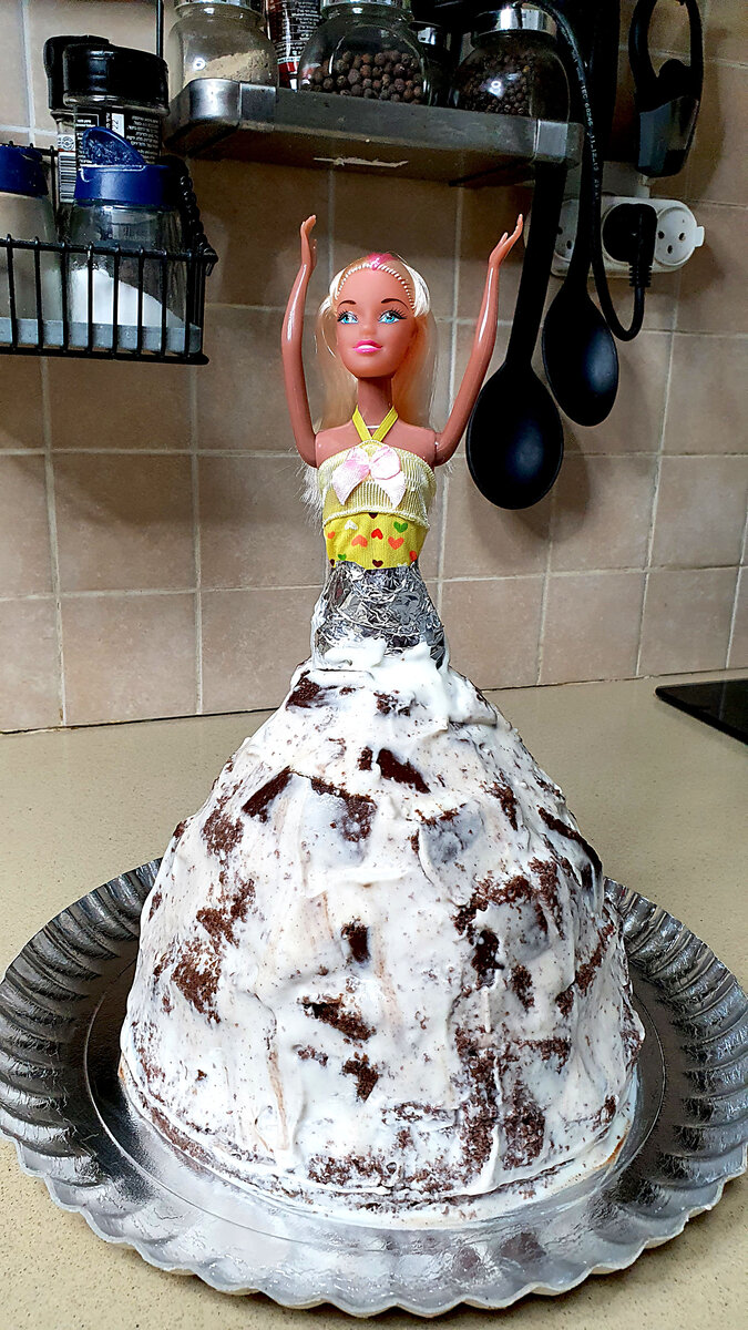 Бисквитный торт «Кукла» в домашних условиях – Свежие Рецепты – кулинарный сайт
