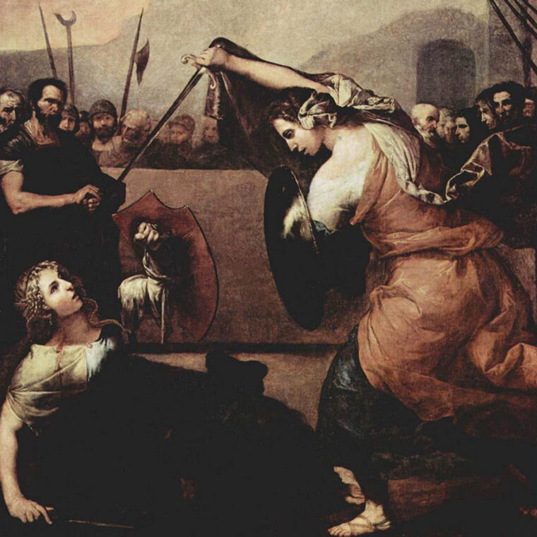 Хосе де Рибера,«Женская дуэль», 1636 г.
