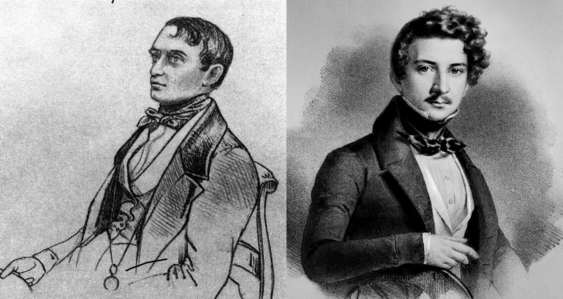 П.В.Долгоруков (слева) и И.С.Гагарин