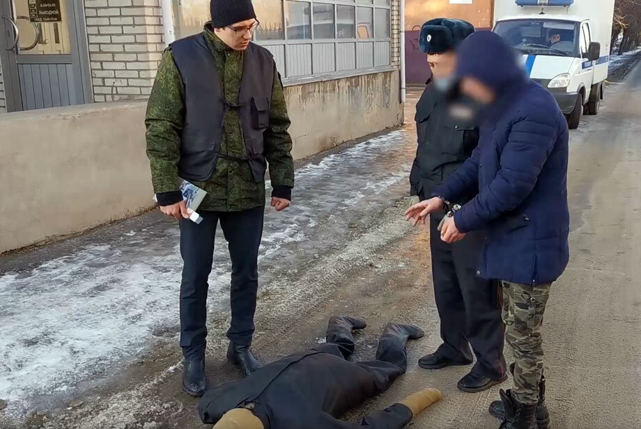 Стоп-кадр оперативной съемки СУ СК РФ по Оренбургской области 

