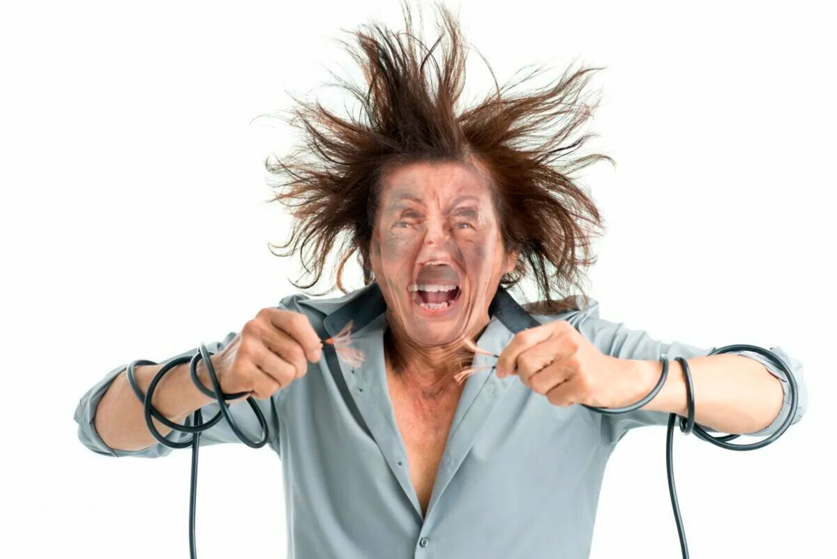Волосы дыбом от электричества