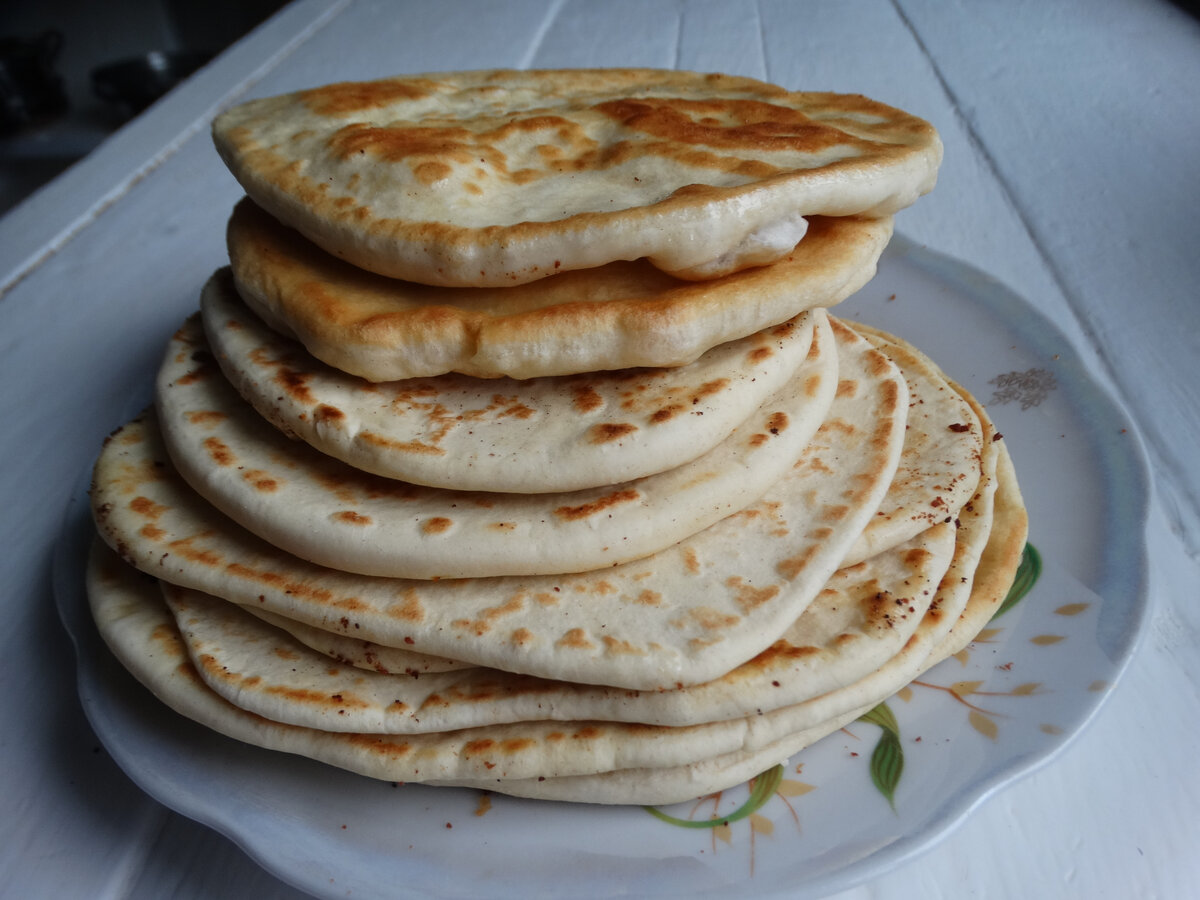 Лепёшки на сковороде из муки