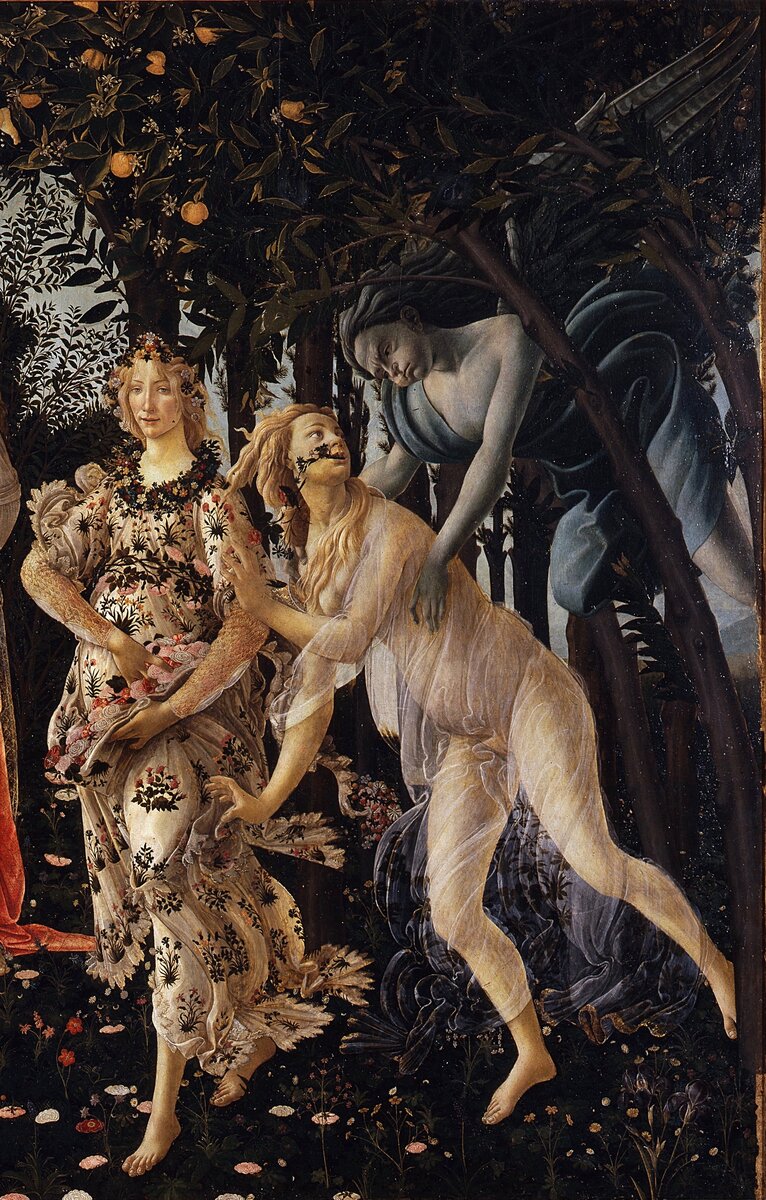 "Весна" (фрагмент) Сандро Боттичелли (1478-82) галерея Уффици